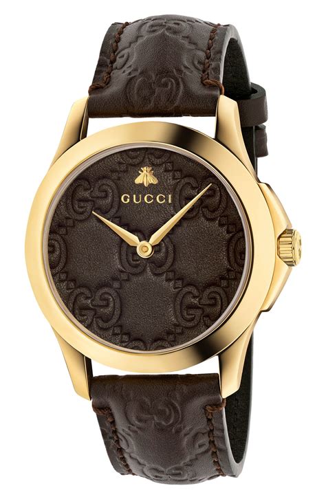 leather strap gucci watch|gucci interchangeable watch straps.